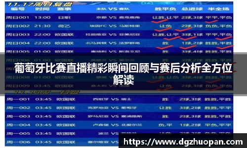 葡萄牙比赛直播精彩瞬间回顾与赛后分析全方位解读